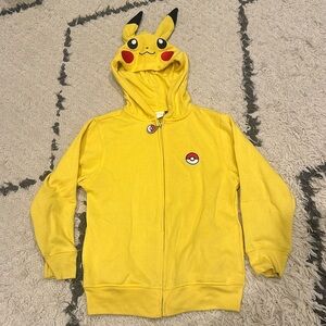 Pokémon Pikachu Zip Up Hoodie size Small Official
